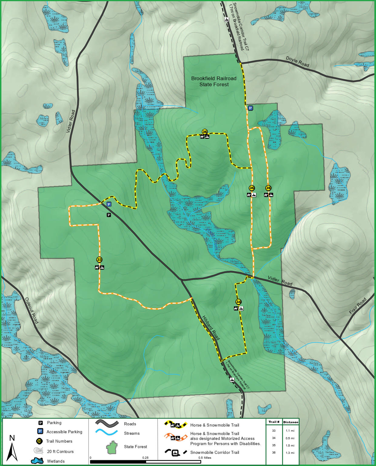 Brookfield Railroad State Forest