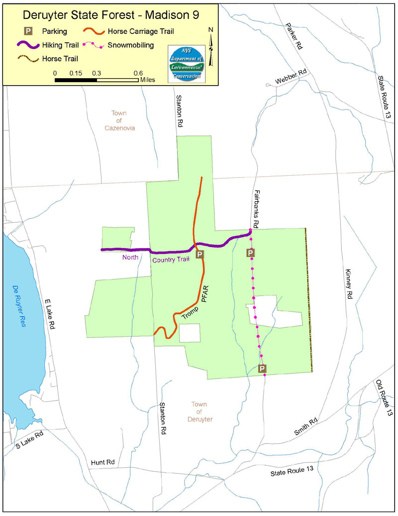 Deryuter State Forest Map