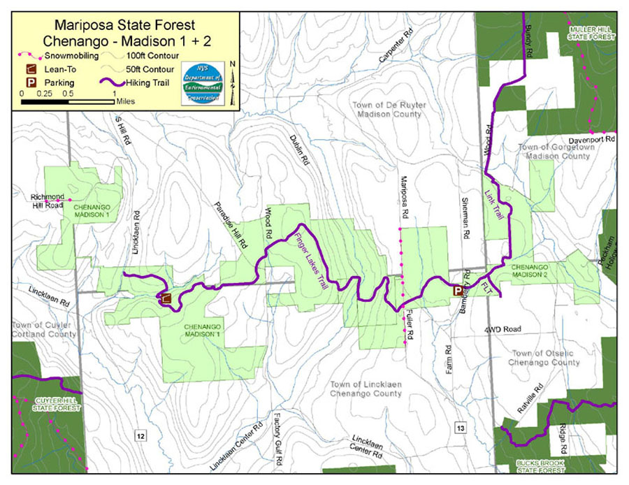 Mariposa State Forest Map